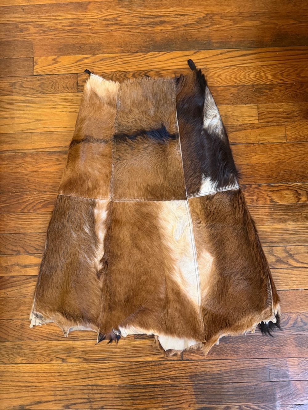 Vintage Cowhide Skirt